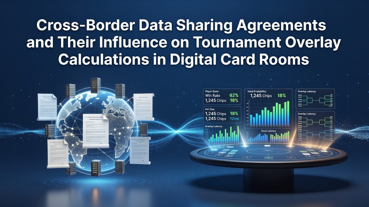 Digital card room interface showing tournament data analytics and overlay metrics