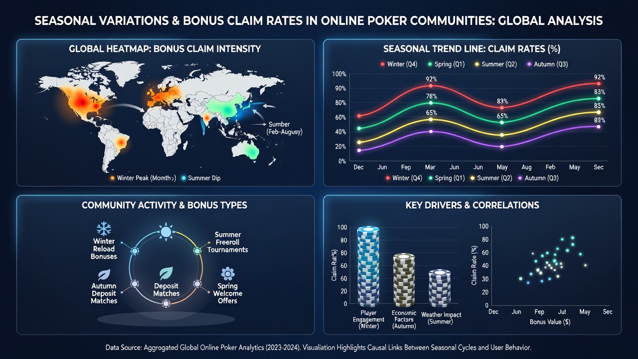 Map illustrating regional differences in poker bonus activity during October 2026 across hemispheres
