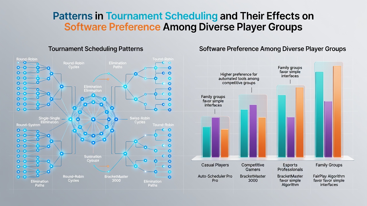 Tournament scheduling charts displayed on multiple poker software interfaces used by players worldwide